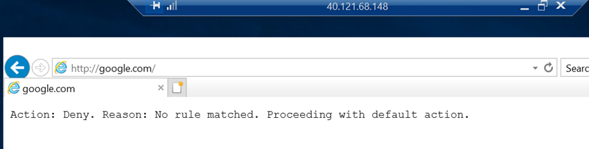 Configuring The Application Rules in Azure Firewall